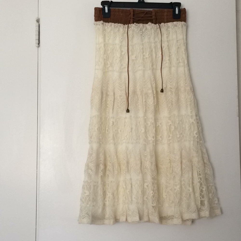 Lace Peasant Skirt